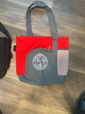 Thurgood Marshall College Scholar and Citizen Two-Tone Red and Grey Zippered Tot